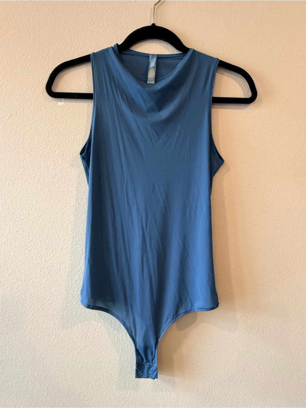 SKIMS Sheer Blue Sleeveless Bodysuit Size L